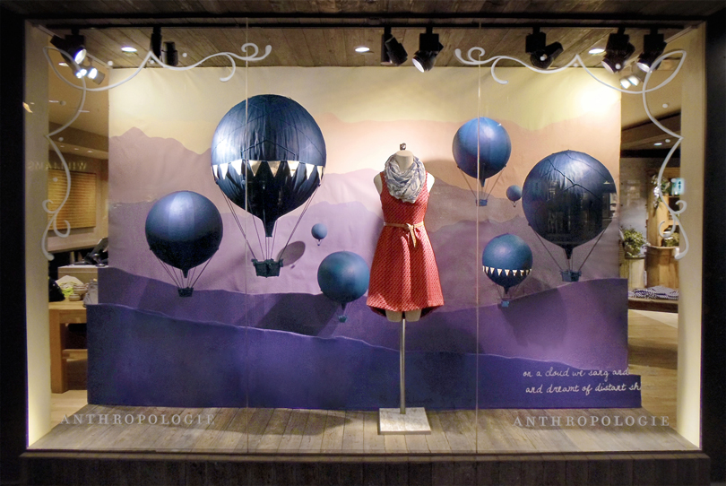 Up Above Window Display